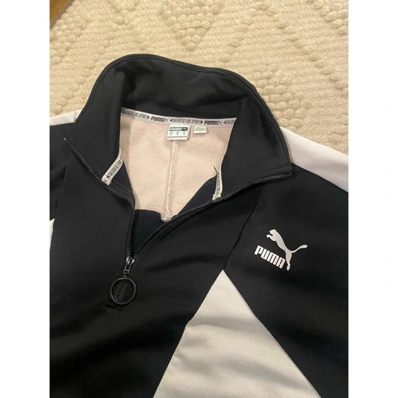 Puma Cropped Quarter Zip, Size Large - Picture 3 of 4
